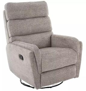 Poltrona reclinabile Argos Raven con funzione girevole e dondolo – tessuto Raven grigio