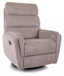 Poltrona reclinabile Argos Raven con funzione girevole e dondolo – tessuto Raven beige scuro