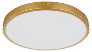 Plafoniera LED, metallo, ottone, bianco caldo, D 35 cm