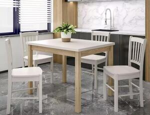 Tavolo Adam in MDF effetto rovere Cremona Torro e piano laminato color cashmere – 100x60 cm