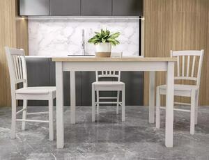 Tavolo Adam in MDF color cashmere e piano laminato effetto rovere Cremona Torro – 120x68 cm