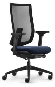 Sedus se:do pro light 2, sedia girevole con membrana in rete, blu