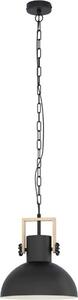 Lampada a sospensione LUBENHAM nero, marrone E27 1X28W Ø30cm H:110cm dimmerabile