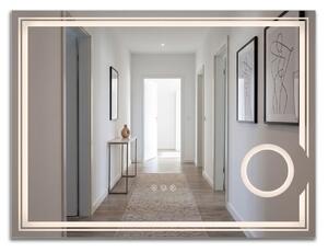 Specchio LED HAVEN con illuminazione – 80x60 cm