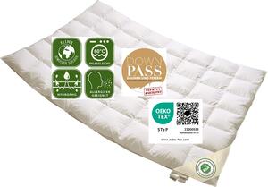 Vitaschlaf® BIO-LUXE-KBA W3 - SOMMER ORGANIC Piumino 100% piumino d'oca Qualità tedesca Tutte le misure (135 x 200 cm)