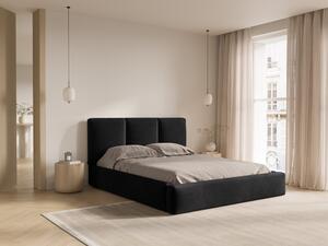 Letto contenitore Nicolas con testiera in velluto – 160x200 cm
