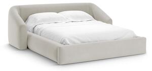 Letto contenitore Campi con testiera in velluto – 180x200 cm