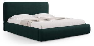 Letto contenitore Colonel con testiera in tessuto chenille – 200x200 cm