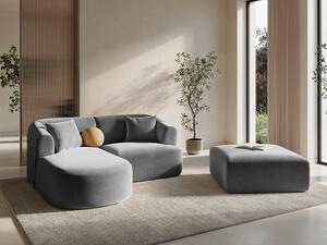 Divano angolare Campi 3 posti in velluto – L180x156 cm