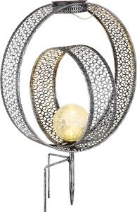 Luce solare da giardino anelli metallici lampada solare da esterno luce solare 33644