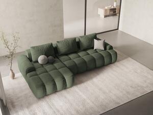 Divano angolare Linz 3 posti in tessuto strutturato – L275x142 cm