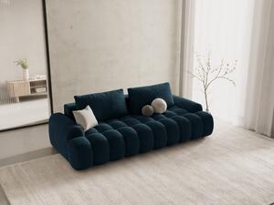 Divano letto Linz 4 posti con vano contenitore in velluto – L250 cm