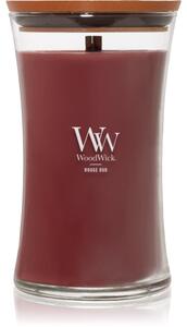 Woodwick Opulent Wood Rouge Oud candela profumata con stoppino in legno 609.5 g