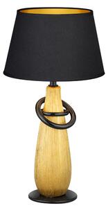 Lampada da tavolo, luce notturna, materiale: Vetroceramica, colore: oro e nero, diametro: 20 cm