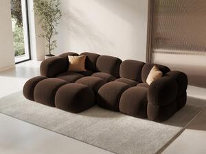 Divano angolare Loretto 3 posti in velluto – L250x147 cm