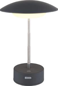 Lampada da tavolo a batteria ricaricabile Touch Dimmer Lampada da tavolo dimmerabile Grigio 58013A