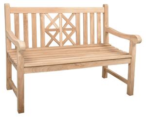 Panca da giardino in teak a 2 posti PANTAR 120 cm by Garden Pleasure
