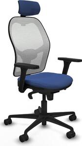 Sedia da ufficio con poggiatesta Piqueras y Crespo 3D036N2 blu navy