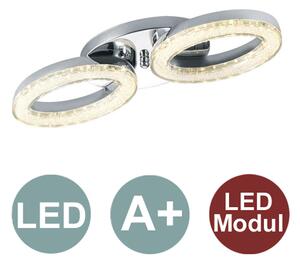 Lampada a soffitto LED Elektra, finitura cromata, marca Reality