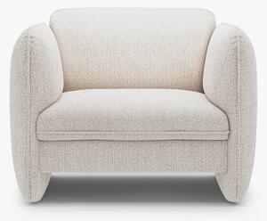 Poltrona Georgia in chenille Silencio – L105 cm
