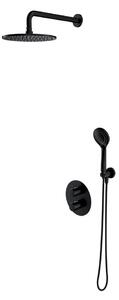 Omnires Y SYSYT05BL Set doccia termostatico da incasso, nero