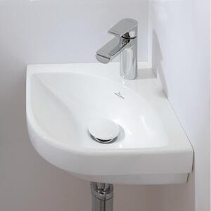 Villeroy & Boch Subway 3.0 - Lavabo ad angolo 320x320 mm, senza sfioratore, foro per miscelatore, bianco alpino 43714601