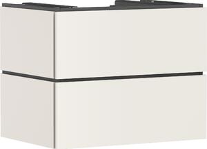 Hansgrohe Xilesa E meuble sous-lavabo, 2 tiroirs, pour console découpe au centre, 780x550x620mm, 54299780, 54299780