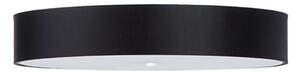 Plafoniera SKALA 80 nero 6xE27 15W tessuto/vetro/acciaio 20x80x80cm Sollux Lighting