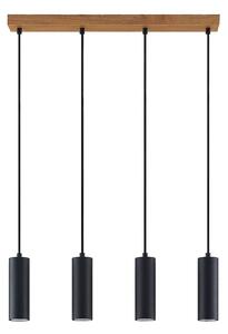 Lindby lampada a sospensione Maniva. 60 cm, 4 luci, nero, GU10