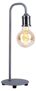 Lampada da tavolo, nichel opaco, grigio, altezza 43,8 cm