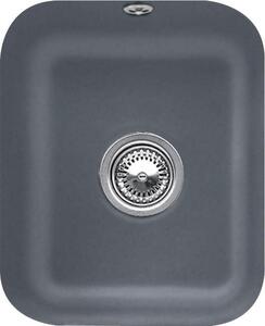 V&B lavello sottopiano Cisterna 45 con scarico, manuale, grafite CeramicPlus