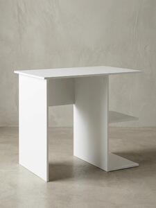 Scrivania per computer WL5.757 Bianca Scrivania 82 x 60 x 76 cm, Piccola scrivania per PC portatile Ufficio senza rotelle, Scrivania da ufficio con ripiano, Scrivania da lavoro Piccola Scrivania da cucito Corta Moderna