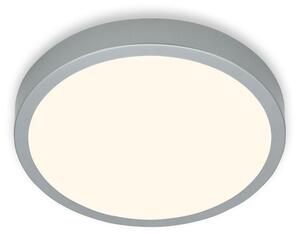 Briloner Leuchten Lampada da soffitto LED, lampada da soffitto, luce bianca calda, lampada da incasso, lampada da incasso, color argento, Ø380x50 mm