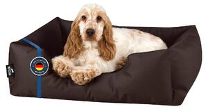 Letto per cani BedDog ZARA: cuscino per cani con rivestimento lavabile, cuccia per cani, divanetto per cani, CHOCOLATE (marrone), (S) ca. 55x40x17 cm