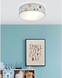Plafoniera per bambini Ruffo motivo animali 2 luci bianco, colorato Eglo 97575