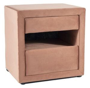 Comodino ET-003 in velluto rosa - Blu52