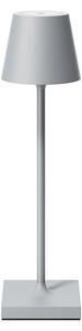 Lampada da tavolo ricaricabile Sigor Akku, modello NUINDIE USB-C, dimensioni 210 mm, colore grigio nebbia