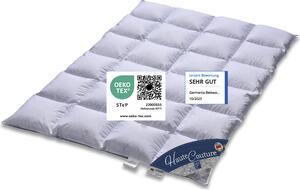 Vitaschlaf® «Haute Couture» W5 - Piumino caldo 100% PIUME DI NEVE DEL BAICAL, prodotto in Germania dal 1947 - Tutte le misure (155 x 220 cm)