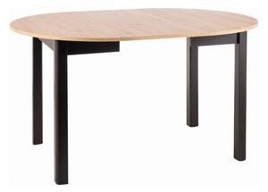 Tavolo allungabile Dante in rovere/nero opaco - L102-142 cm