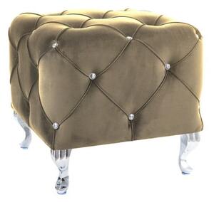 Pouf Hestia K in velluto beige - Blu28