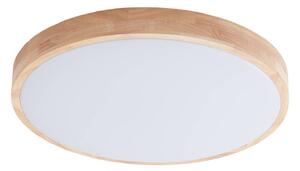 Lindby Smart LED plafoniera Innes legno Ø39cm RGB CCT Tuya