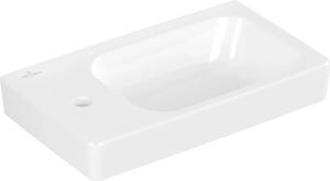 Lavabo Villeroy & Boch Architectura 438548, 480 x 275 mm, rettangolare, vasca a destra, 1 foro per rubinetto, foro centrale, con troppopieno, bianco alpino, 1 pz