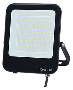 Faro proiettore Led 100W Nero da esterno IP65 Bianco neutro 4000K Lumix Space