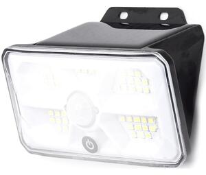 Aigostar - Lampada solare LED con sensore, LED/3,7 V, 6500 K, 500 mAh, IP65, nera