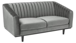 Divano Asprey 2 in velluto grigio - H78 cm