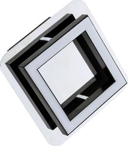 Plafoniera LED a luce bianca neutra 4200 K 300 lm L: 12 cm nero cromo angolare