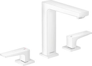 Hansgrohe Metropol Mélangeur lavabo 3 trous 160, poignées à levier, vidage par pression, saillie 152mm, 32515700, 32515700