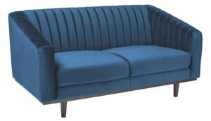 Divano Asprey 2 in velluto blu navy - H78 cm