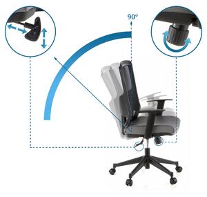 Sedia da ufficio / sedia direzionale Lavita mesh nero / grigio