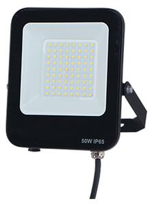 Faro proiettore Led 50W Nero da esterno IP65 Bianco neutro 4000K Lumix Space